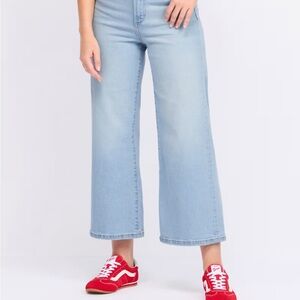 Joe's Jeans Classic Blue Denim Wide Leg Crop